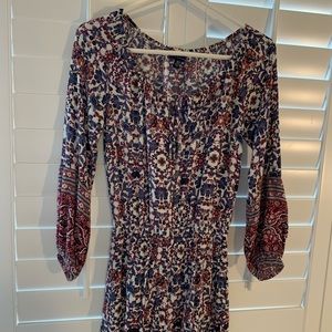 american eagle women’s floral romper (xs)
